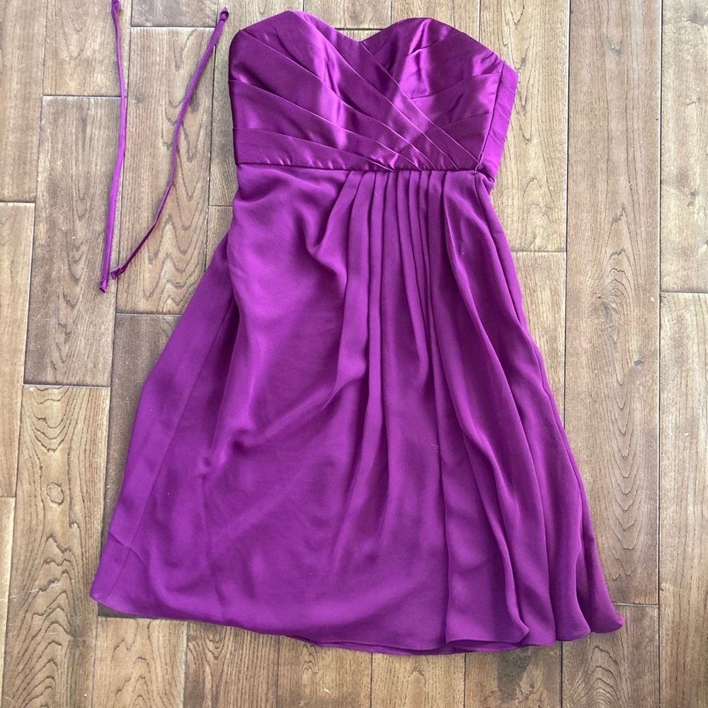 SORELLA VITA Strapless Magenta Dress